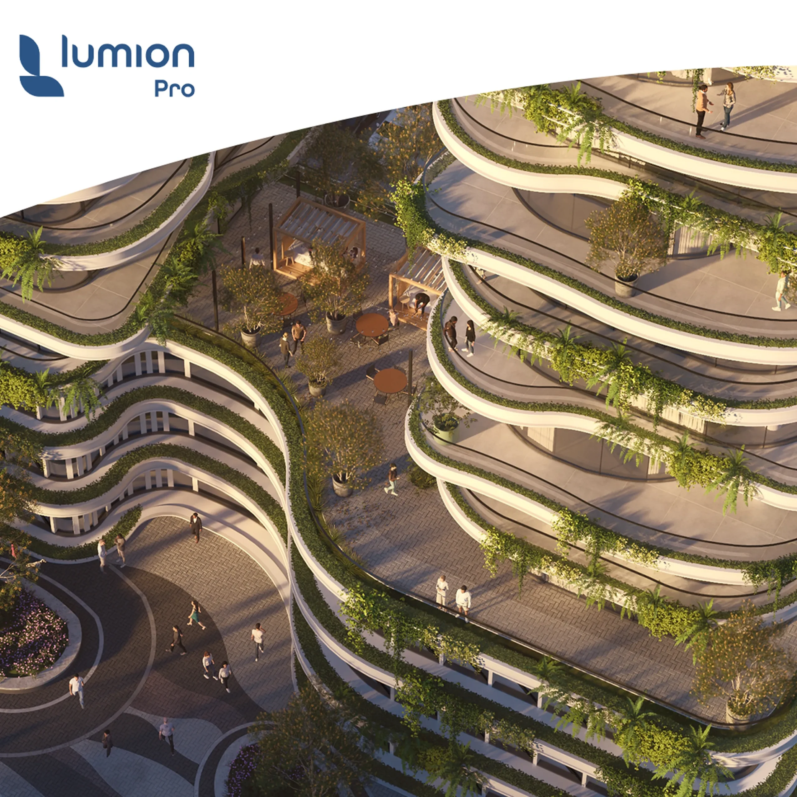 Lumion Pro - high quality visualization of terraced building