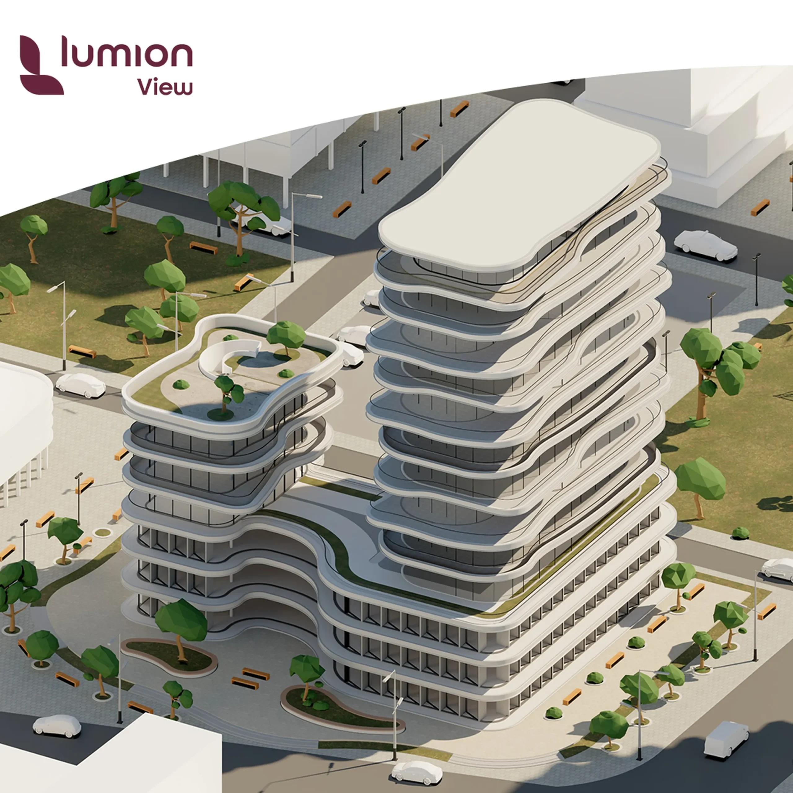 Lumion View - concept design building visualization